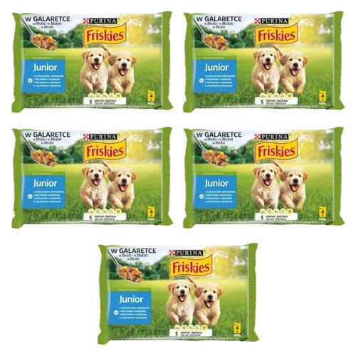 Karma dla psa FRISKIES Vitafit Junior Kurczak z Groszkiem (20 x 100 g)