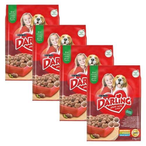 Karma dla psa DARLING Wołowina i kurczak 4 x 3 kg