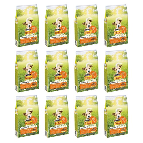 Karma dla psa FRISKIES 5 Promises Mini Menu z kurczakiem i warzywami 12 x 1.5 kg