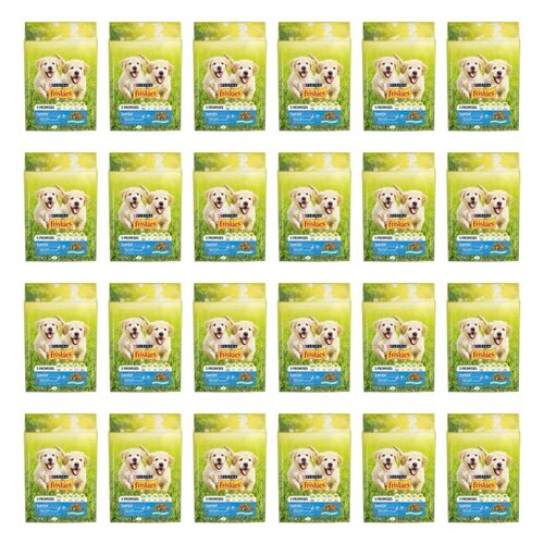Karma dla psa FRISKIES 5 Promises Junior z kurczakiem i warzywami z mlekiem 24 x 500 g