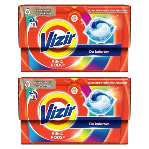 Kapsułki do prania VIZIR All in 1 Pods Color 36 szt.