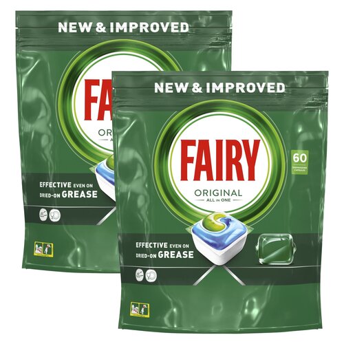 Kapsułki do zmywarki FAIRY Original All in One Green - 120 szt.