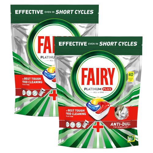 Kapsułki do zmywarki FAIRY Platinum Plus All in One Lemon - 80 szt.
