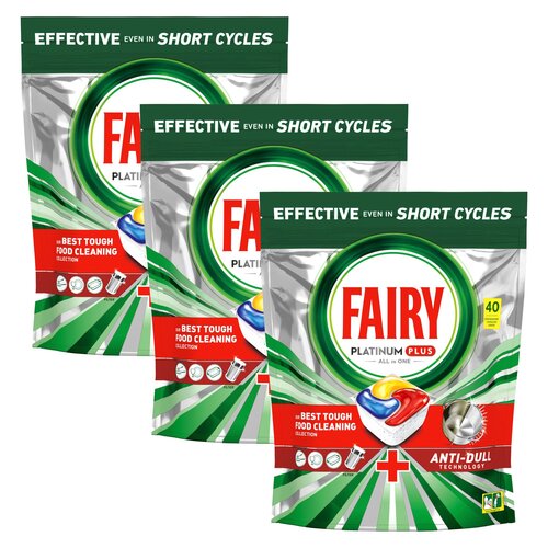 Kapsułki do zmywarki FAIRY Platinum Plus All in One Lemon - 120 szt.