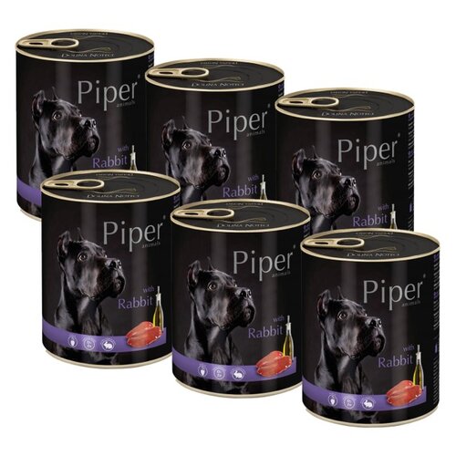 Karma dla psa PIPER Animals z królikiem i jabłkiem 6 x 800 g
