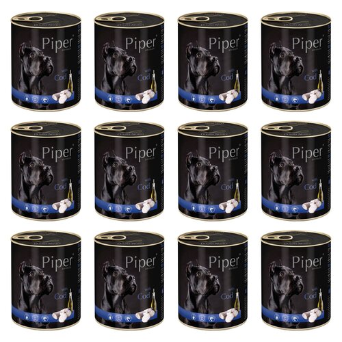 Karma dla psa PIPER Animals z dorszem 12 x 800 g