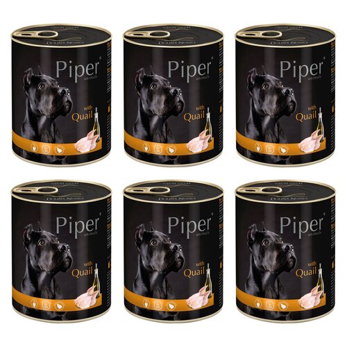 Karma dla psa PIPER Animals z przepiórką 6 x 800 g