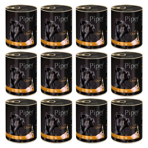 Karma dla psa PIPER Animals z przepiórką 12 x 800 g