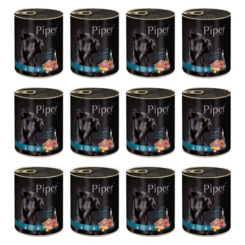 Karma dla psa PIPER Animals z jagnięciną, marchewką i brązowym ryżem 12 x 800 g