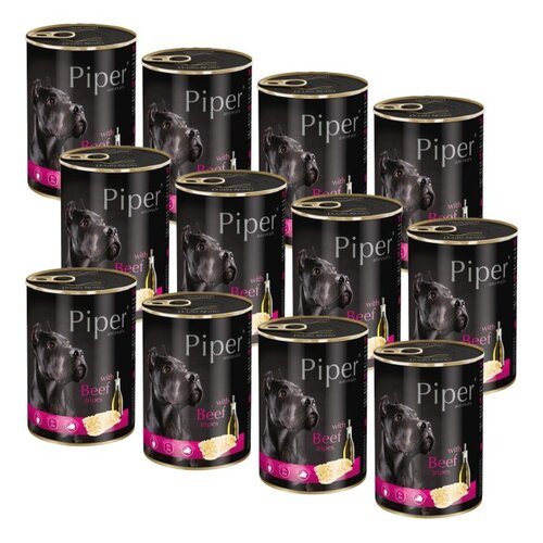 Karma dla psa PIPER Animals z żołądkami wołowymi 12 x 400 g