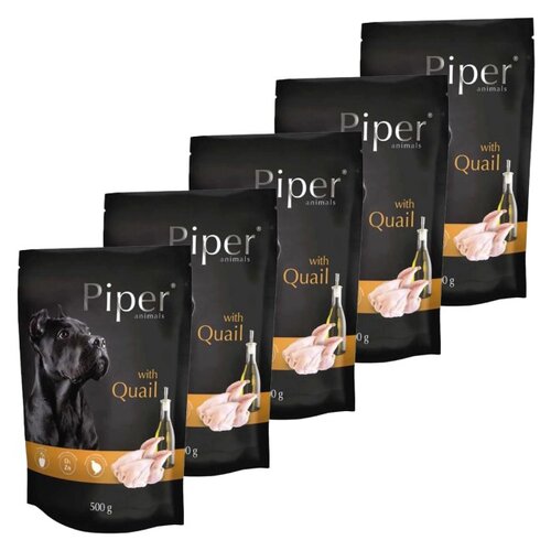 Karma dla psa PIPER Animals z przepiórką 5 x 500 g