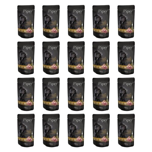 Karma dla psa PIPER Animals z sercami kurczaka i brązowym ryżem 20 x 150 g
