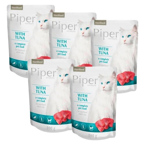 Karma dla kota PIPER Animals Sterilised z tuńczykiem 5 x 100 g