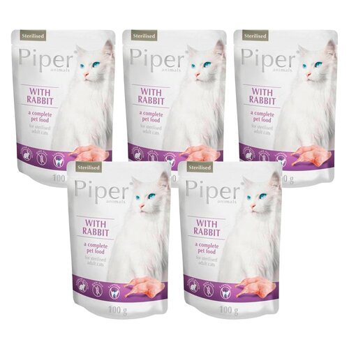 Karma dla kota PIPER Animals Sterilised z królikiem 5 x 100 g