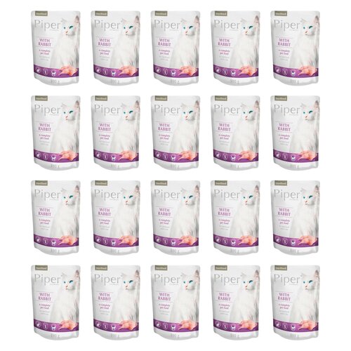 Karma dla kota PIPER Animals Sterilised z królikiem 20 x 100 g