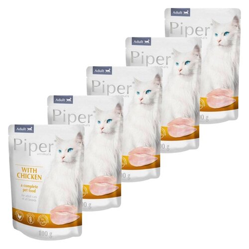 Karma dla kota PIPER Animals z kurczakiem 5 x 100 g