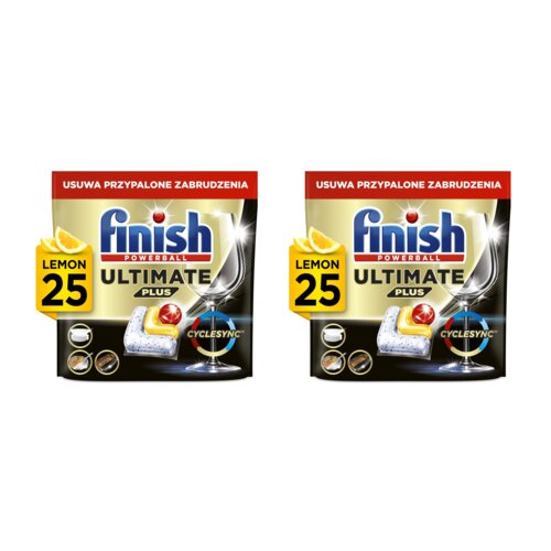 Kapsułki do zmywarek FINISH Powerball Ultimate Plus All In 1 Lemon - 50 szt.