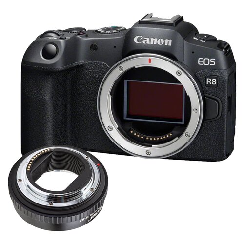 Aparat CANON EOS R8 Body Czarny + Adapter VILTROX EF-R2