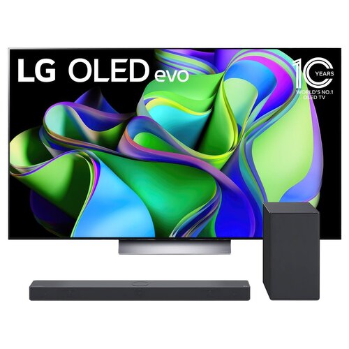 Telewizor LG 55C31LA 55" OLED 4K 120Hz Dolby Atmos Dolby Vision HDMI 2.1 + Soundbar LG SC9S