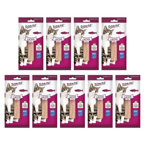 Przysmak dla kota DOKAS Filet z łososia 9 x 22 g