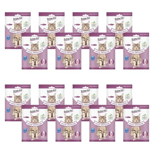 Przysmak dla kota DOKAS Smoothie z łososia 64 x 30 g