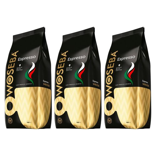 Kawa ziarnista WOSEBA Espresso Arabica 3 x 0.5 kg