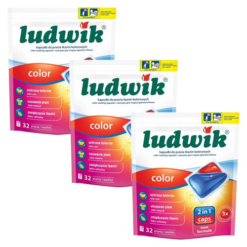 Kapsułki do prania LUDWIK 2in1 Color 96 szt.