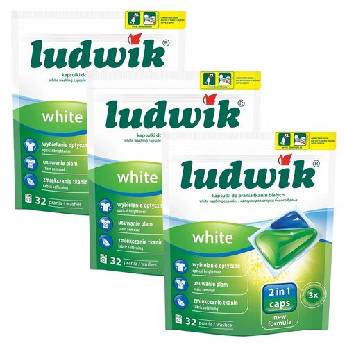 Kapsułki do prania LUDWIK 2in1 White 96 szt.