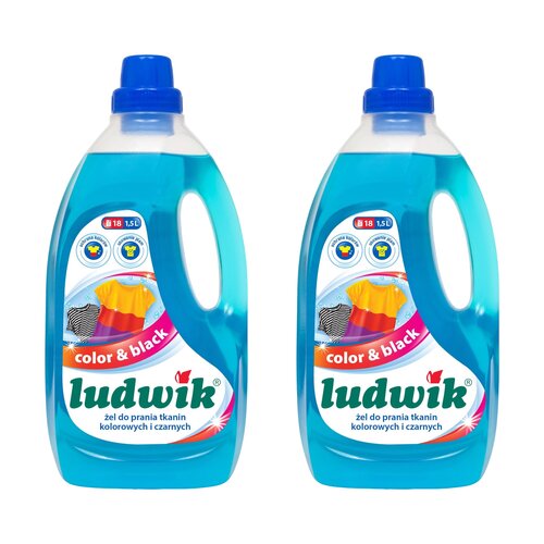Żel do prania LUDWIK Color & Black 2 x 1500 ml
