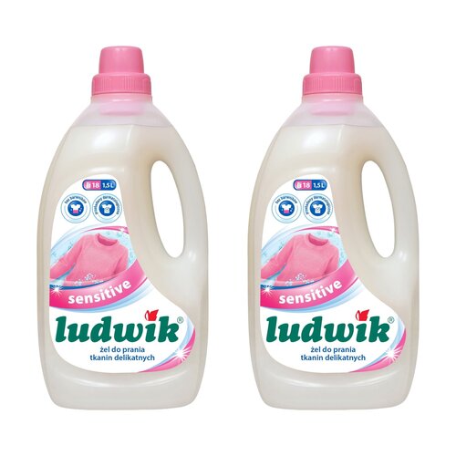 Żel do prania LUDWIK Sensitive 2 x 1500 ml