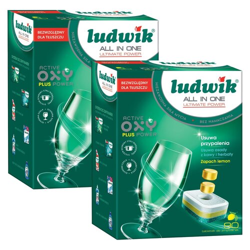 Tabletki do zmywarek LUDWIK All in One Ultimate Power - 180 szt.