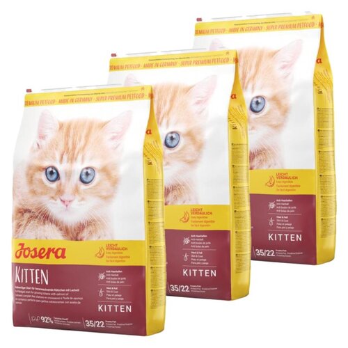 Karma dla kota JOSERA Kitten Drób z łososiem 3 x 2 kg