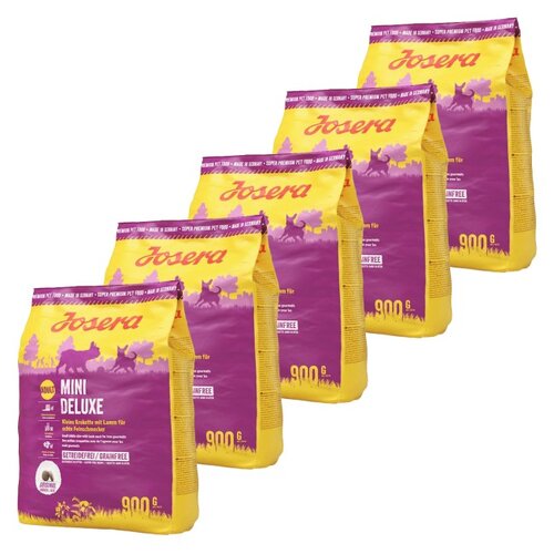 Karma dla psa JOSERA MiniDeluxe Jagnięcina 5 x 900 g