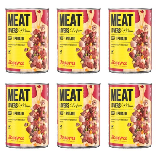 Karma dla psa JOSERA Meat Lovers Menu Wołowina z ziemniakami 6 x 400 g