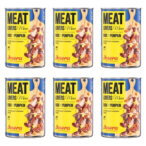 Karma dla psa JOSERA Meat Lovers Menu Kaczka z dynią 6 x 400 g