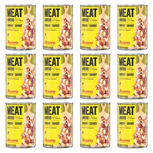 Karma dla psa JOSERA Meat Lovers Menu Kurczak z marchewką 12 x 800 g