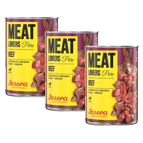 Karma dla psa JOSERA Meat Lovers Pure Wołowina 3 x 800 g