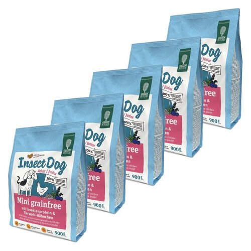 Karma dla psa GREEN PETFOOD InsectDog Mini Grainfree Kurczak 5 x 900 g