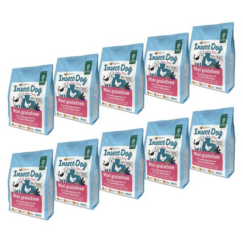 Karma dla psa GREEN PETFOOD InsectDog Mini Grainfree Kurczak 10 x 900 g