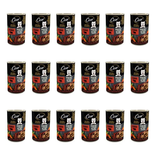 Karma dla psa CESAR Natural Goodness Wołowina 18 x 400 g