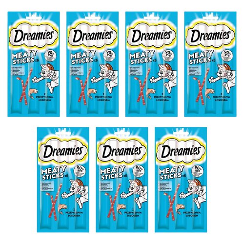 Przysmak dla kota  DREAMIES Meaty Sticks z Łososiem 7 x 30 g