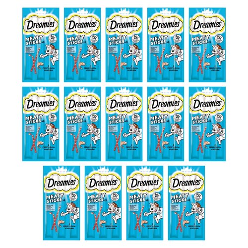 Przysmak dla kota  DREAMIES Meaty Sticks z Łososiem 14 x 30 g