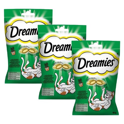 Przysmak dla kota DREAMIES z Nutą Kocimiętki 3 x 60 g