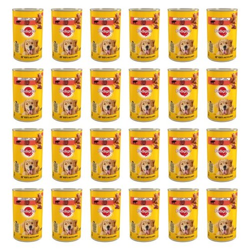 Karma dla psa PEDIGREE Wołowina 24 x 400 g