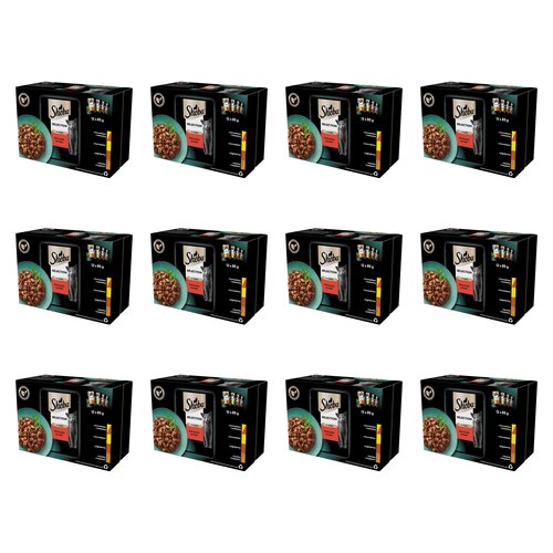 Karma dla kota SHEBA Selection In Sauce Mix smaków (144 x 85 g)