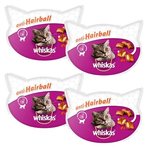 Przysmak dla kota WHISKAS Anti-Hairball Kurczak 4 x 50 g