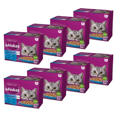 Karma dla kota WHISKAS Rybne przysmaki (96 x 85 g)