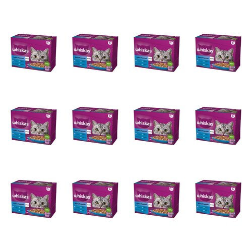 Karma dla kota WHISKAS Rybne przysmaki (144 x 85 g)