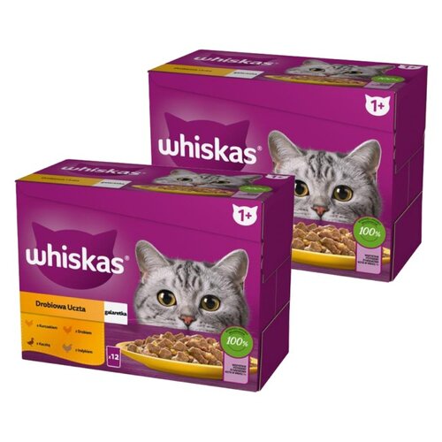 Karma dla kota WHISKAS Drobiowa Uczta (24 x 85 g)