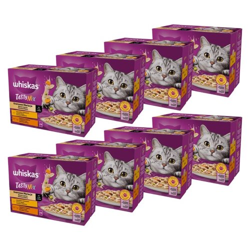 Karma dla kota WHISKAS Tasty Mix Kremowe Wariacje Mix smaków 96 x 85 g